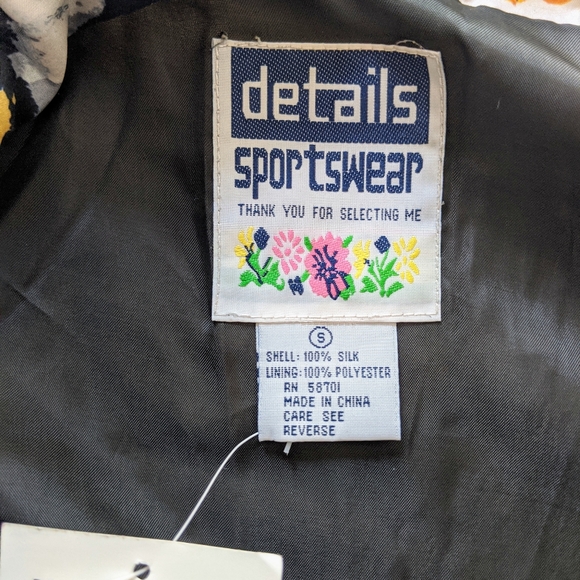 Vintage 90s Silk Horse Pattern Jacket - Picture 4 of 6